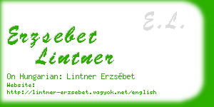 erzsebet lintner business card