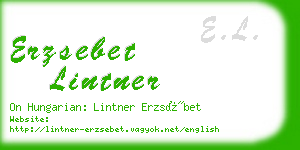 erzsebet lintner business card